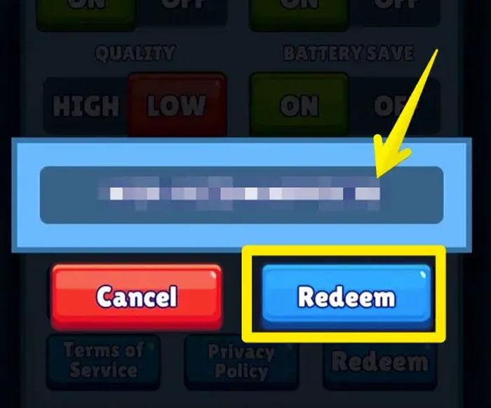 How to redeem code in Hunt Royale