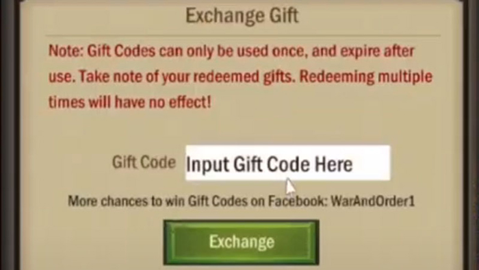 How to redeem codes in War and Order?