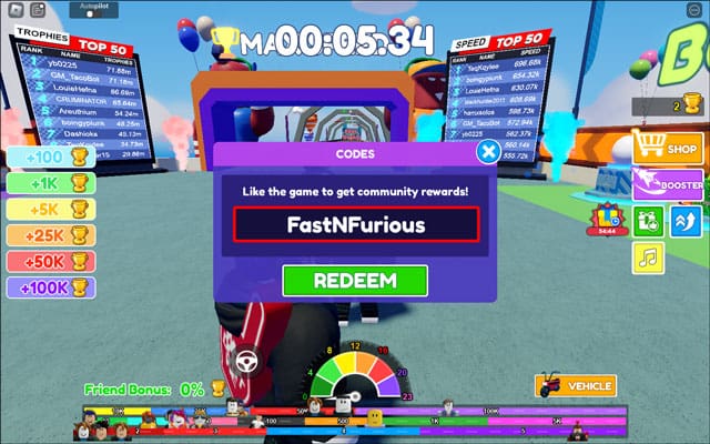 Max Speed Codes (March 2025) 2 How I do redeem code in Max Speed