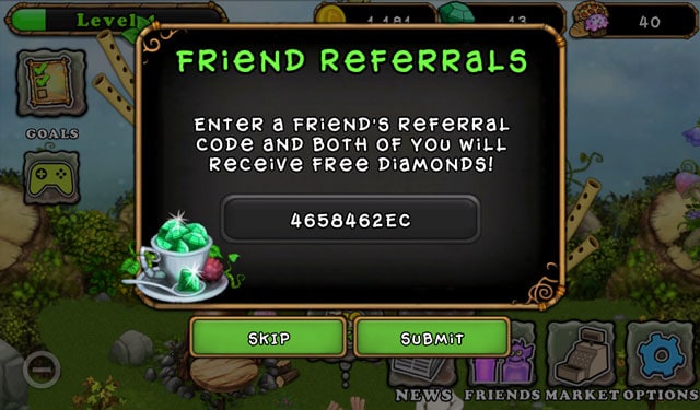 How to redeem code in My singing monsters