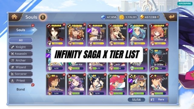 Infinity Saga X Tier List